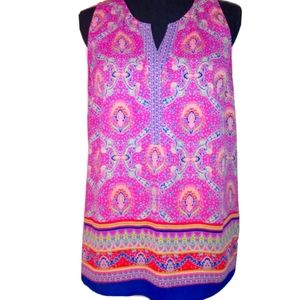 *SOLD on eBay* DR2 Lg. Pink Paisley Sleeveless Blouse